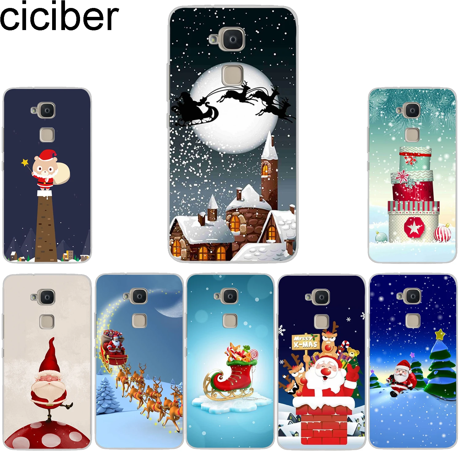 ciciber Christmas Phone Case for BQ Aquaris X2 X Pro V VS U U2 Lite Plus Soft TPU Cover E5s 4.5 M5 M5.5 X5 Coque |