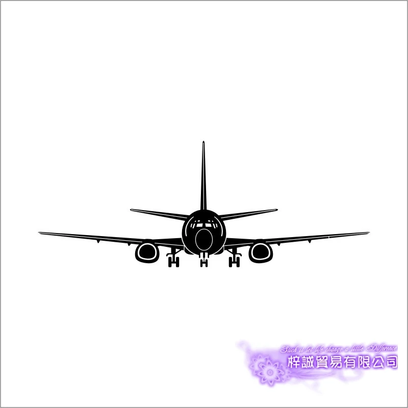 Airplane Sticker Vehicle Decal Classic Aircraft Posters Vinyl Wall Decals Aeroplane Parede Decor Mural Airplane Sticker