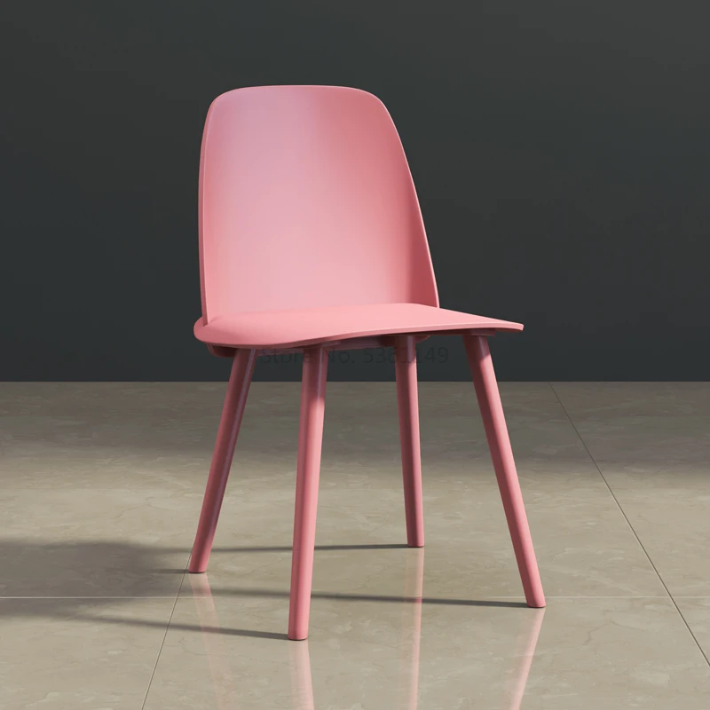 Современный минималистичный обеденный стул в скандинавском стиле, пластиковый задний стул, обеденный стул Ins, сетчатый красный акриловый прозрачный стул, кафе