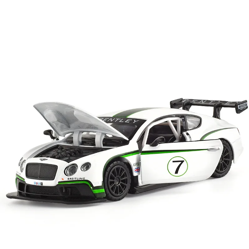 1:32 High Simulation Metaltley Continental GT3 Racing Car Alloy Sports Model Children's Toys For Gifts | Игрушки и хобби
