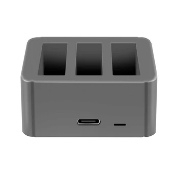 

3 Battery Port Fast Charger Type-C Usb Charging Box For Dji Osmo Action Camera