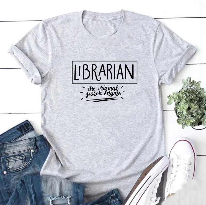 Librarian The Original Search Engine T Shirt Women Top Short Sleeve Tshirt Women Fashion Tee Shirt Femme Casual Camiseta Mujer Librarian The Original Search Engine T Shirt Women Top Short Sleeve Tshirt Women Fashion Tee Shirt Femme Casual Camiseta Mujer