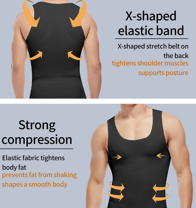 Gotoly Mens Compression Shirts Slimming Body Shaper Vest, 47% OFF