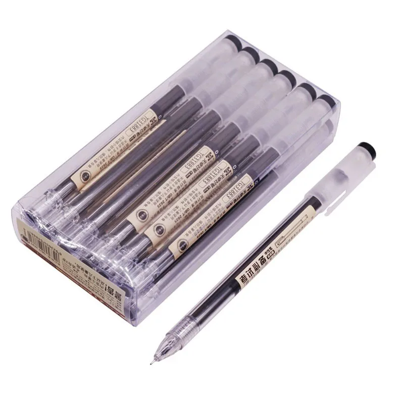 Гелевая ручка для сдачи экзамена 3 коробки 36 шт. чернила большой емкости 0 5 мм