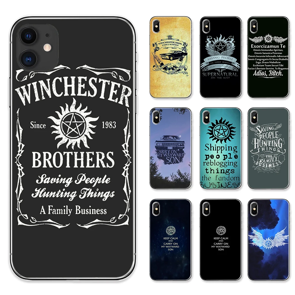 Супернатуральный чехол для телефона Winchester Brothers IPhone 11 Pro Max 8 Plus 7 6S 5S SE X XS MAX XR мягкие