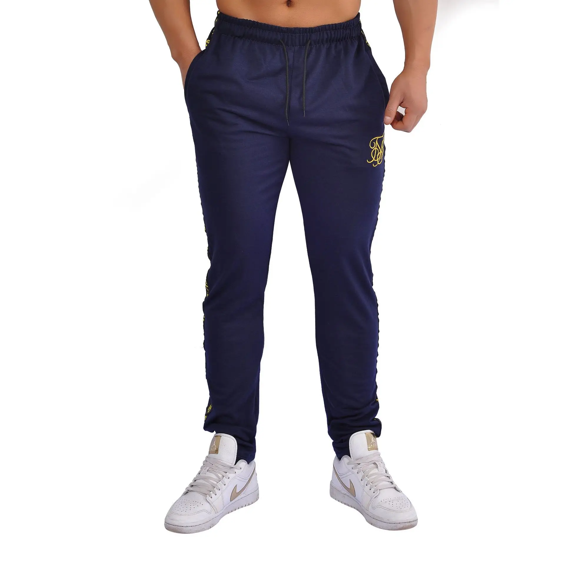 Sik Silk Men's Pants Fitness Skinny Trousers Spring Elastic Bodybuilding Pant Workout Track Bottom Pants Men Joggers Sweatpants black sweatpants