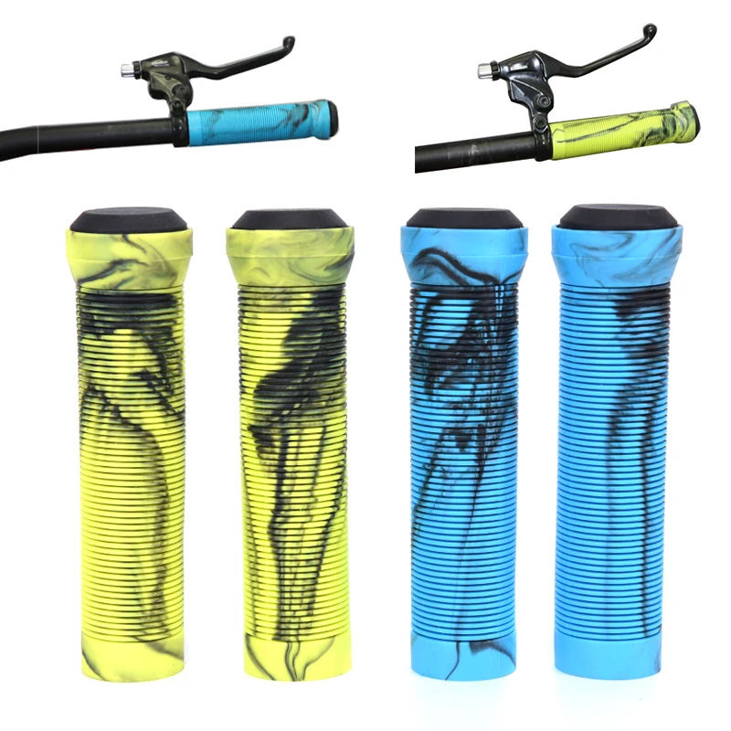 

1Pair MTB Handlebar Grips Silicone Gel Lock On Anti Slip Grips For MTB Folding Bike Bicycle Parts