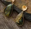 Exclusive Gems Stone Earrings Women Labradorite Drop Earring Classic Elegant Earrings Jewelry Gifts Dropship ► Photo 3/5