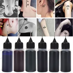 10ml/Bottle Temporary Tattoo Juice Ink Waterproof Long Lasting Pigment for Professional DIY Body Makeup Beauty Art Painting Use
