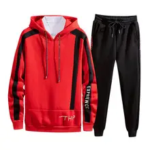 Толстовка с капюшоном, костюмы, повседневный спортивный костюм, Мужская Осенняя толстовка на молнии с принтом, топ, штаны, комплекты, спортивный костюм, одежда на шнурке