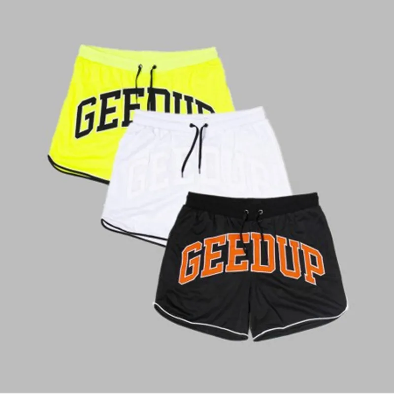 

2020 New Men Fitness Bodybuilding Shorts Man Summer Workout Male Breathable Mesh Quick Dry Sportswear Jogger Beach Short Pants