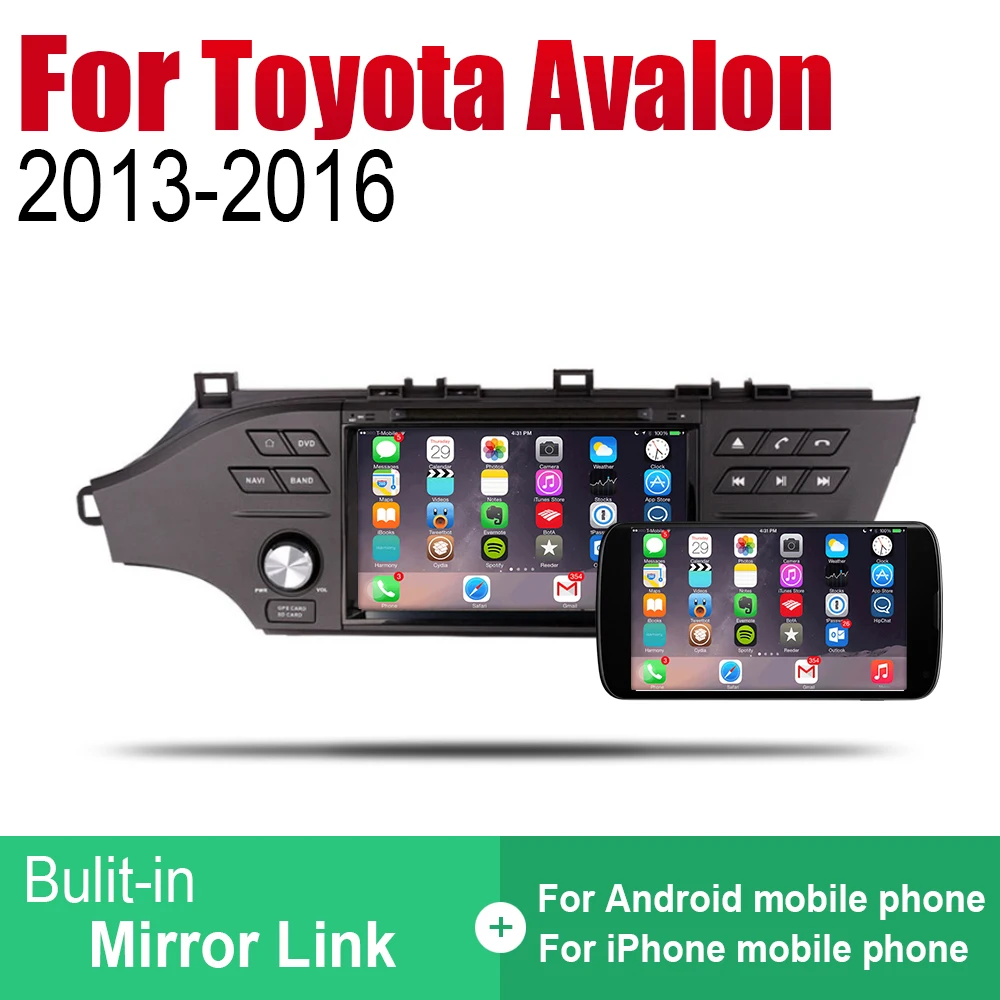 Автомагнитола ZaiXi 2 Din для Toyota Avalon 2013 ~ 2016 GPS навигация BT Wi Fi карта мультимедийная