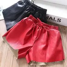 Новинка года; ; кожаные шорты для девочек модные осенние шорты для девочек 2-7 лет; HX625