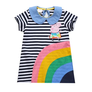 

Peppa Pig Girls Cute Dress Clothes Kids Sets Children Chase Rocky Baby Short Sleeve Toy Plush Velvet Sweater Suit Dolls Hot Sale