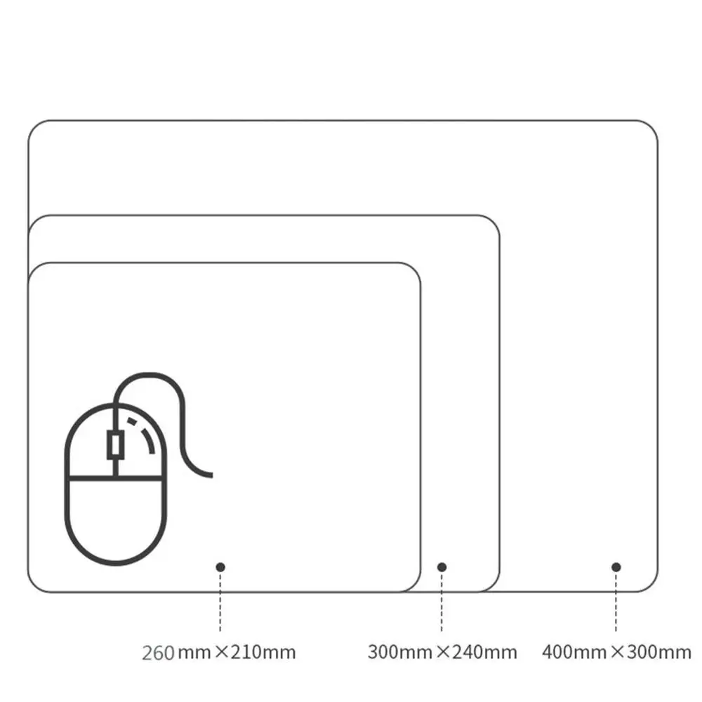Anti-slip Leather Mouse Pad for gaming desk cushion Pad Universal comfortable home Office PC laptop Accessories