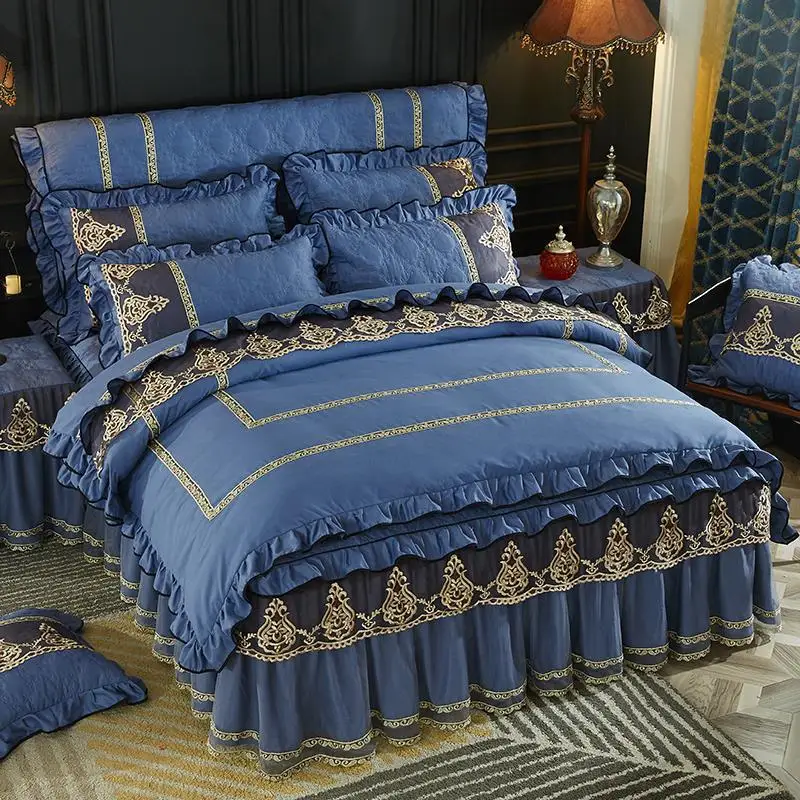 Европейский Теплый сплошной цвет пододеяльник один кусок утолщенная мягкая