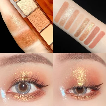 

Transparent Keyboard Eye Shadow Velvet Eight-color Eye Shadow Matte Fine Flash Lasting Compliant Eye Shadow Palette Makeup TSLM1