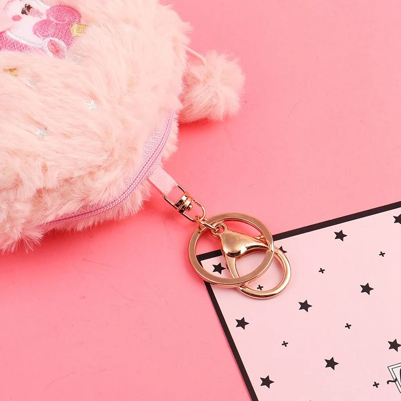 Радужная Единорог плюшевая Сумочка для монет Kawaii Портмоне кошелек для женщин девушек