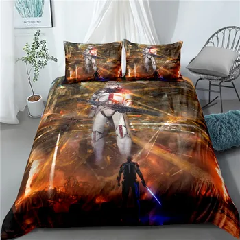 

Film Star Wars Bedding Set Bedroom Decor Boys Men Gift Hypoallergenic Quilt Cover 1PC Duvet Cover with Pillowcase Dropship