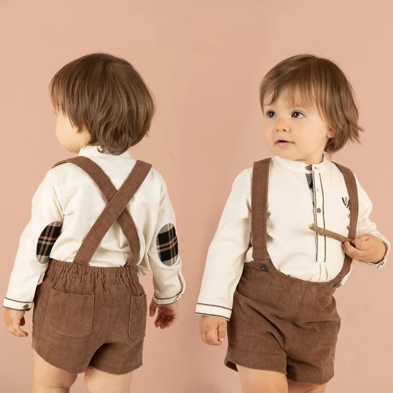 

2019Autumn Spanish Children's Boutique Boys Wear Corduroy Pants 1-4 Years Old Cotton Pants England Toddler Boys Winter Clothes