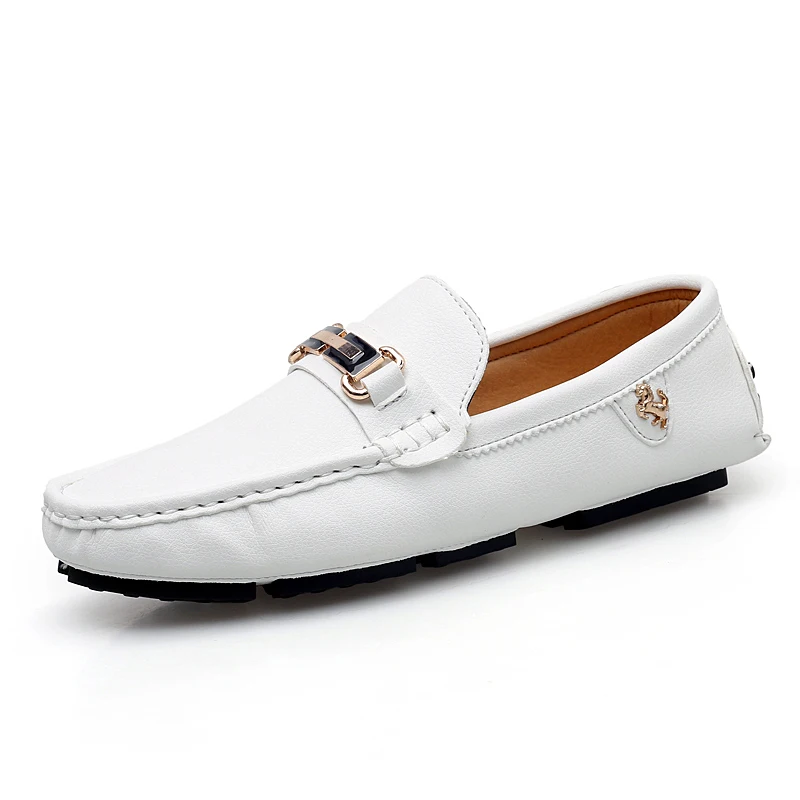 

2020 Men's Loafers Comfortable Flat Casual Shoes Spring Summer Men Breathable Slip-On Soft Leather Driving Shoes Moccasins *