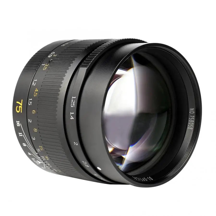 7 ремесленников 75 мм F1.25 ручной фокус объектив для Leica M-Mount Камеры len аксессуары