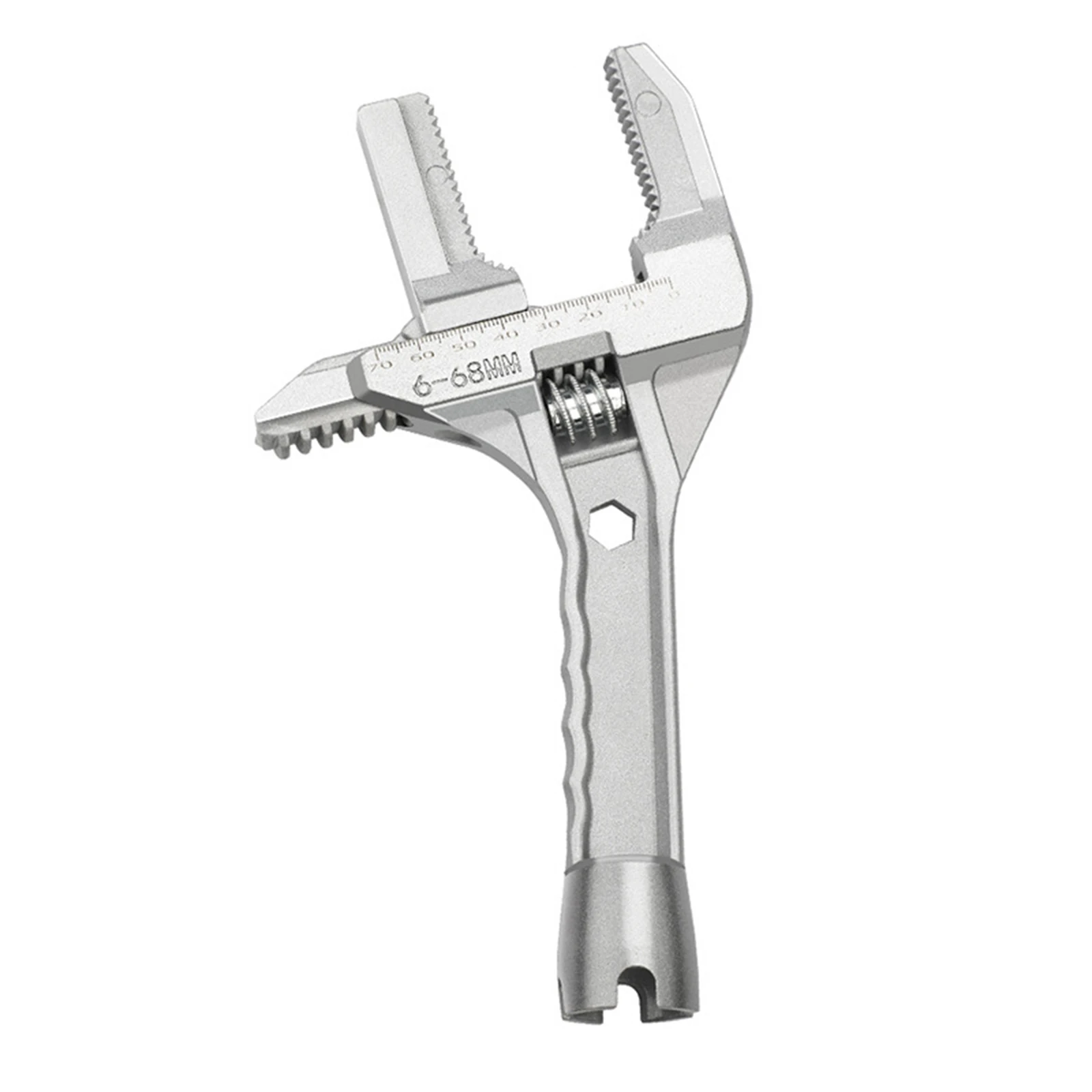 

Open End Wrench Multifunctional Wrench Short Handle Large Opening Maintenance Wrench Adjustable Wrench for Bathroom Sewer Faucet