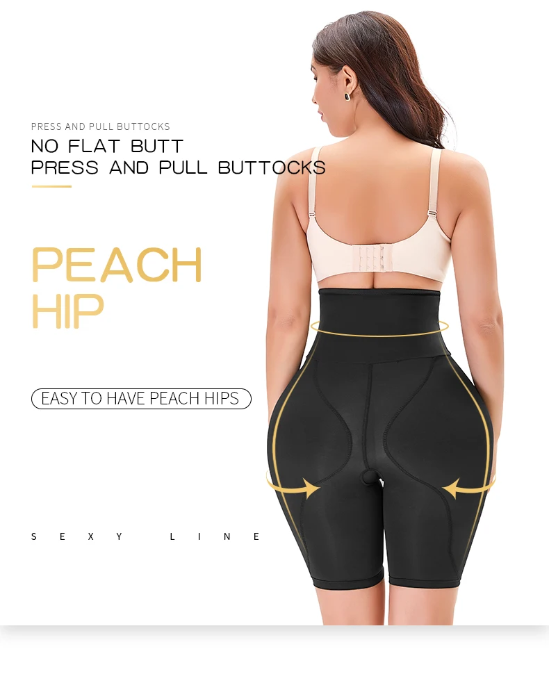 Booty Butt Lifter High Waist Trainer Thigh Women Shapewear Seamless Panties Push Up Ass Lift Hips Pads Faja Shaper Padding Pants spanxs