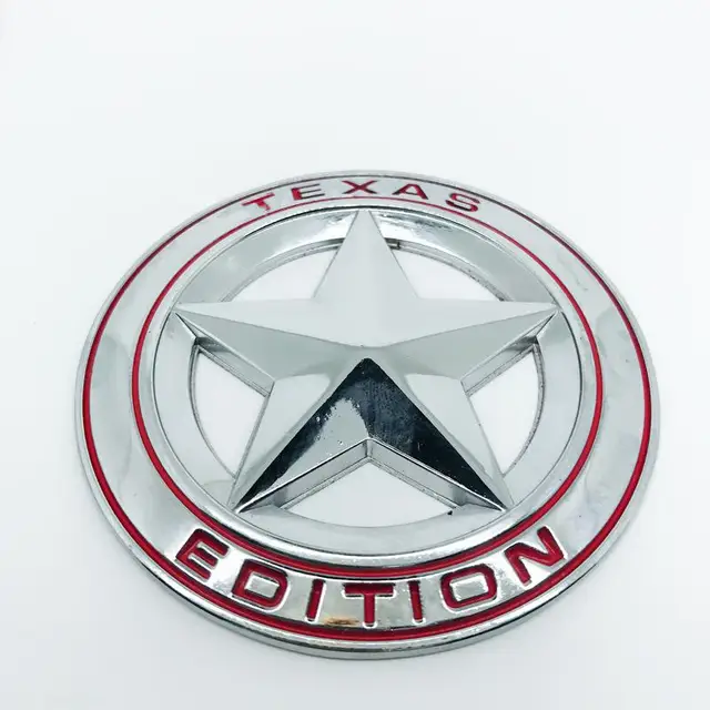 1pcs 3D Badge TEXAS EDITION Star TRAIL RATED 4X4 Limited Emblem Metal Car Stickers for JEEP Cherokee Wrangler Grand Car Styling M-1