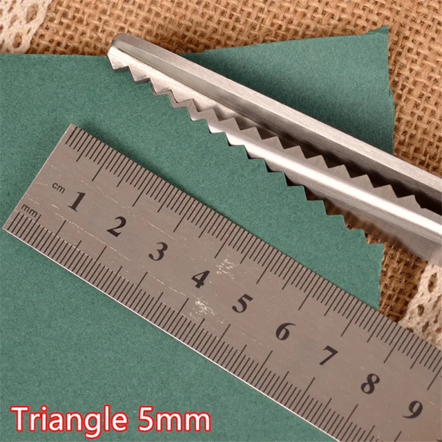 Pinking Shears Handled Professional Dressmaking Sewing DIY Craft Pinking Scissors Zig Zag Scissors Fabric Decorative Edge Tool Triangle 5mm