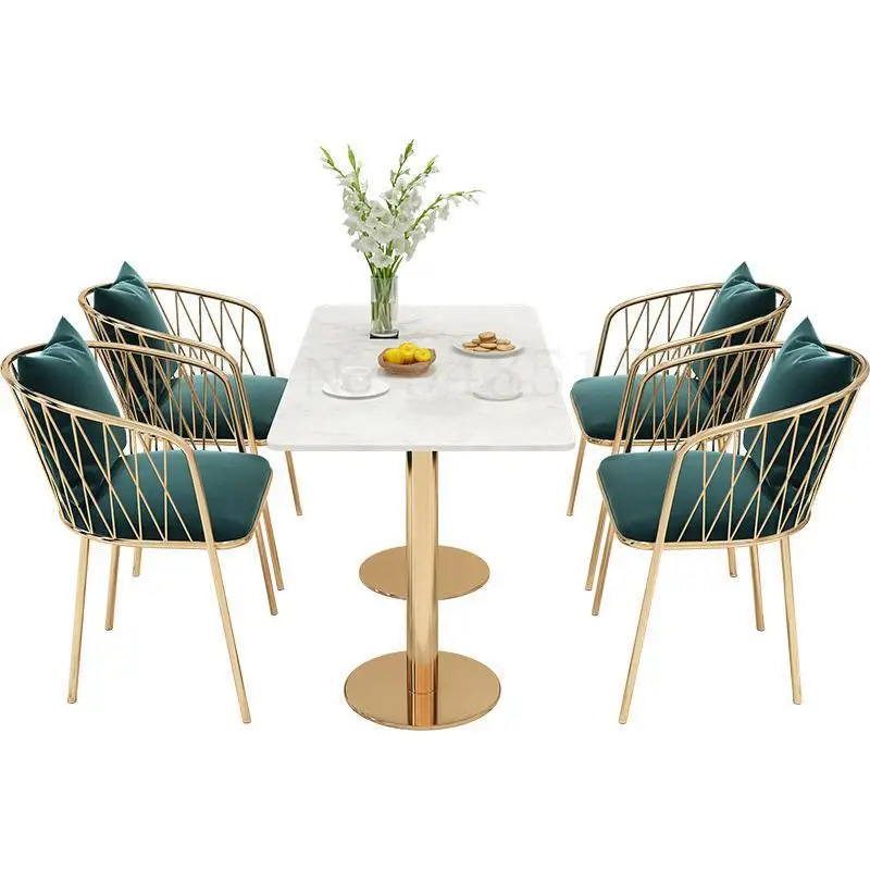  Tea shop coffee net red simple negotiation reception lounge area bar restaurant dessert table and chair combin | Мебель