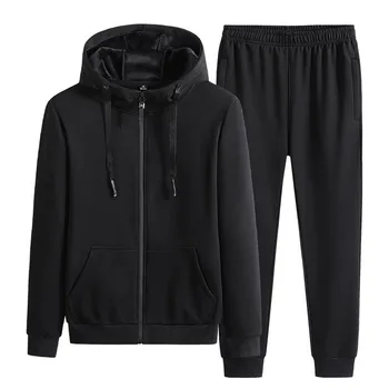 

Men's Sportswear Sets New Autumn Winter Hooded Suit Male Casual Tracksuit Men 2 Piece Set Sweatshirt + Sweatpants Asian Size 5XL