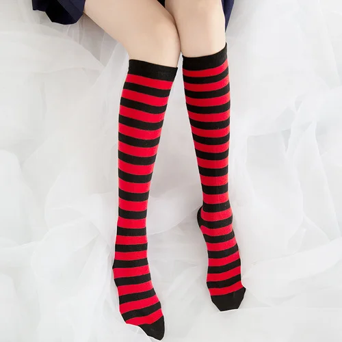 Japanese Kawaii Thigh High Socks Sexy Stockings Over Knee Socks Halloween  Cute Blue White Lolita Jk Cosplay Socks Knee Socks - Stockings - AliExpress