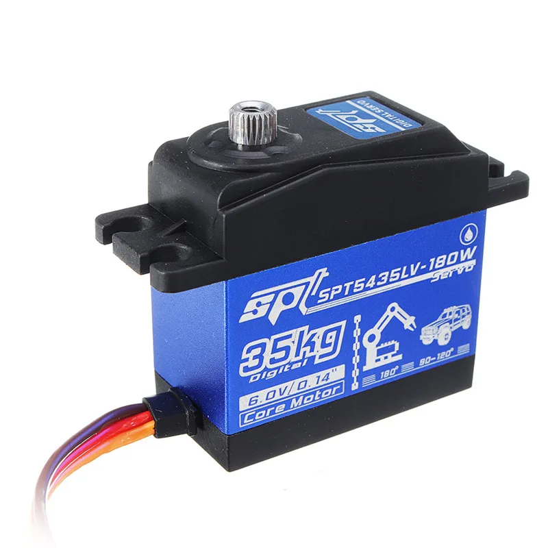 

1PCS SPT Servo SPT5435LV-180 35KG Large Torque Metal Gear Digital Servo For RC Robot Arm RC Car Vehicles