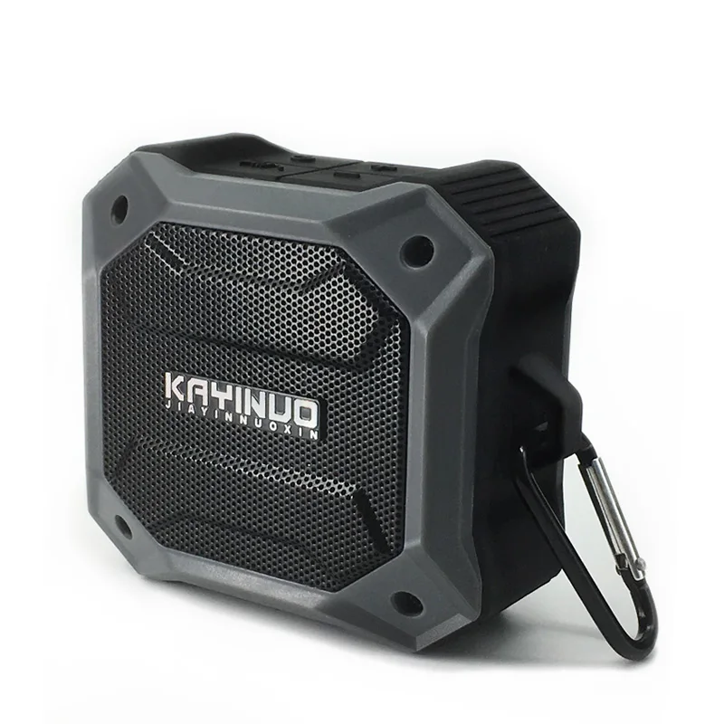 KAYINUO портативный мощный bluetooth динамик водонепроницаемый с микрофоном IPX7 TWS bluetooth беспроводные колонки басовый звуковой ящик AUX TF - Цвет: Серый