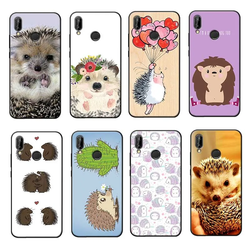 For xiaomi redmi note 7 k20 pro 5 6 4x 7a Clear Soft Silicone Phone Case Hedgehog cute Animal |