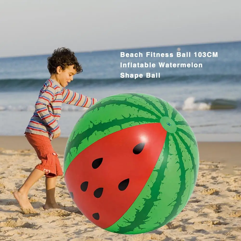 Пляжный мяч для фитнеса 103 см надувной мяч в форме арбуза