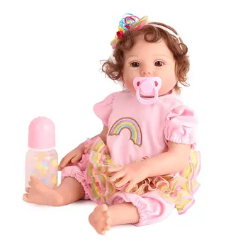 

New Five Types 16'' Reborn Doll Full Silicone Body Lifelike Newborn Babies Doll For Boys Girls Birthday Gift toys Bedtime Play