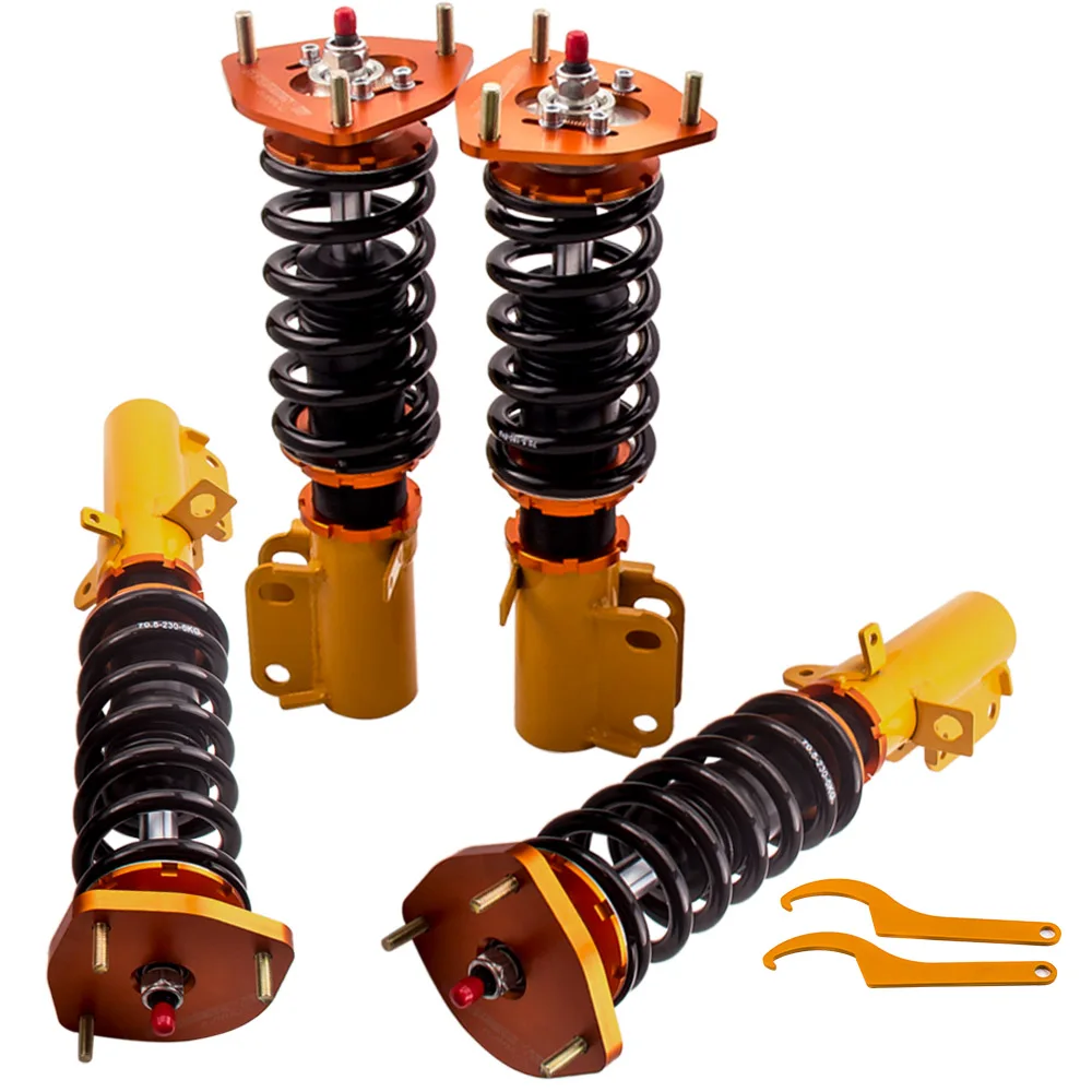 

24 Levels Adj Camber Coilovers Spring Shocks for Toyota Corolla Levin 1999 E90 E100 E110 Shock Street Coilover Absorber Strut