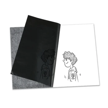 

Carbon Paper Black Graphite Transfer Tracing Paper with Embossing Stylus Pen Set for Wood Paper Canvas Tracing, DF