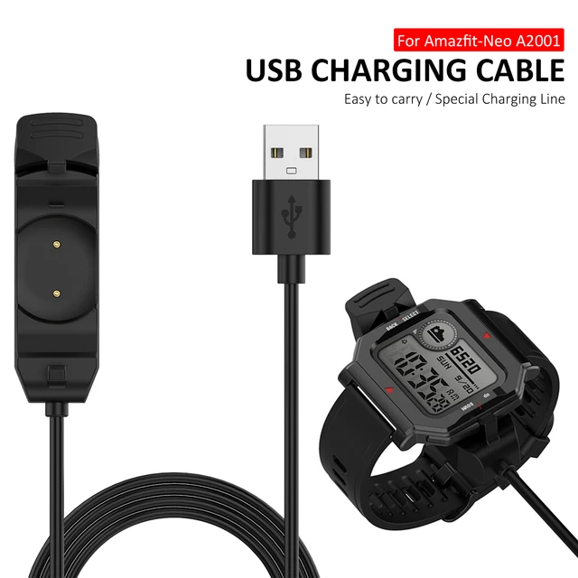 1m Fast USB Charging Cable Smart Watch Charger Device for Huami Amazfit Neo  Smart Watch Wireless Charging Cable - AliExpress