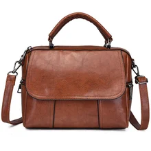 Новинка, сумки на плечо, женские сумки, известный дизайнер, масляная кожа, кожа, маленькая Дамская ручная сумка, Boston, женская сумка, сумка для основной женщины