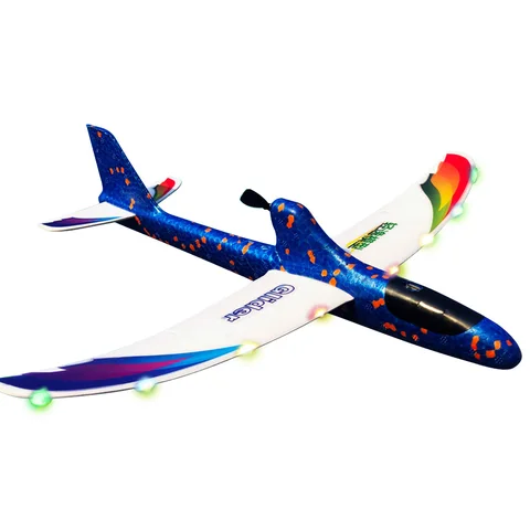 DIY Airplane Model Hand Throwing Foam Electric Glider For Children Gift RC Launch Educational Toy Capacitor With Light Kids DIY Airplane Model Hand Throwing Foam Electric Glider For Children Gift RC Launch Educational Toy Capacitor With Light Kids
