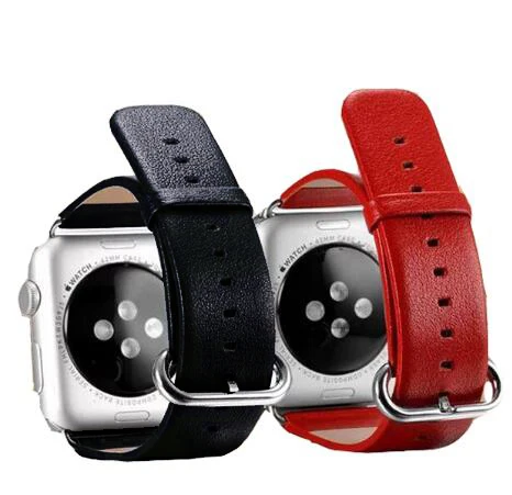 Прочный ремешок для iwatch из натуральной кожи воловья кожа Apple Watch Series 1 2 3 4 38 мм 42 40 44