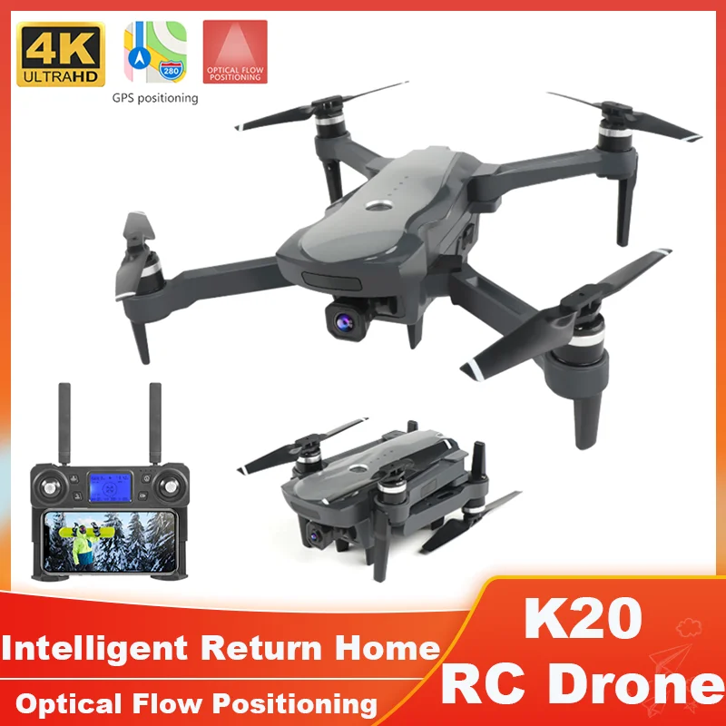 

K20 RC Drone GPS Brushless Folding Quadrocopter 4K HD Aerial Photography Remote Control Aircraft Optical Flow Positioning Drones