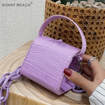 

Acrylic Thick Chain Crossbody Bags Summer Small Bag Mini women's bag 2020 popular new fashion messenger bag chain bag