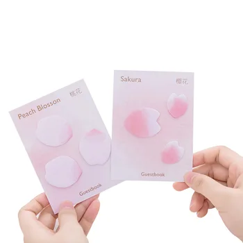 

Creative and beautiful cherry petals sticky notes Alien notes N times posted forgot to post notes