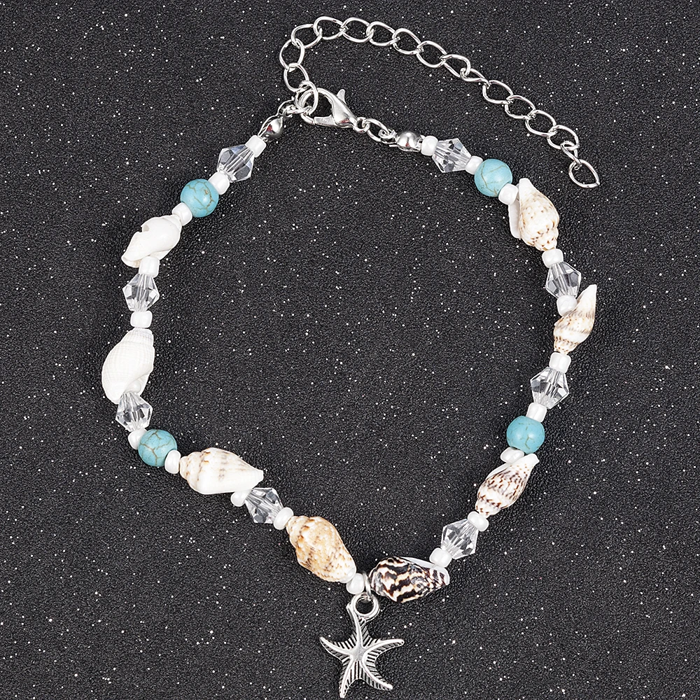 2019 New Simple Boho Women Bead Shell Anklet Ankle Bracelet Barefoot Sandal Beach Foot Jewelry tobilleras pulsera para tobillo 2019 New Simple Boho Women Bead Shell Anklet Ankle Bracelet Barefoot Sandal Beach Foot Jewelry tobilleras pulsera para tobillo