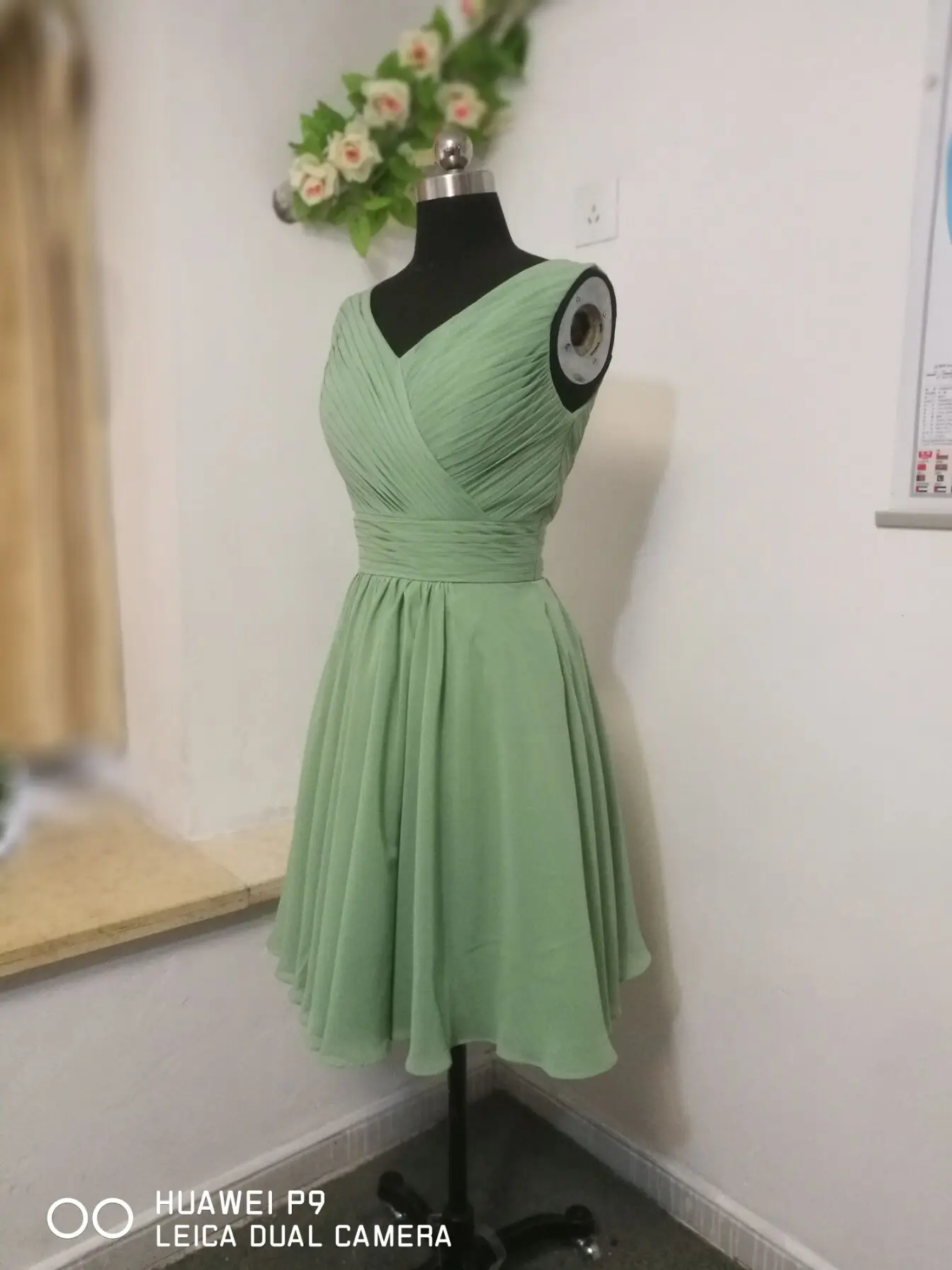 green emerald velvet dress Floor Length Knitted Plus Size Bridesmaid Dress Convertible COCOMELODY COEF16001PS, Silver Cloud main image 0