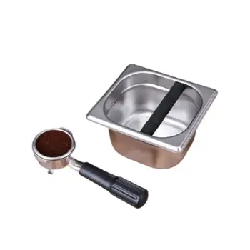 

AntiSlip Coffee Grind Dump Bin Household Coffee Tools Cafe Accessories Coffee Grind Knock Box Espresso Grounds Container